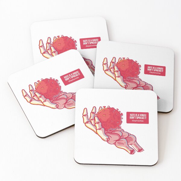 Item preview, Hate Is A Virus Spread Love Not Hate Stop Racism designed and sold by StickerbashCo.