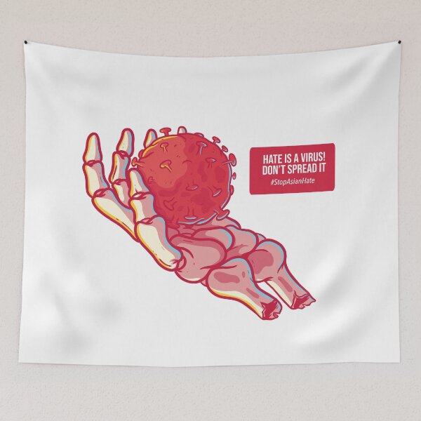 Item preview, Hate Is A Virus Spread Love Not Hate Stop Racism designed and sold by StickerbashCo.