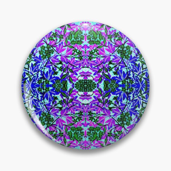 Item preview, Jasmine by William Morris - Vibrant Blue Green Purple Floral Vintage Pattern Variation designed and sold by PatternPerfect.