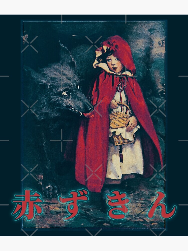 "Japanese Little Red Riding Hood" Poster for Sale by Kireru Redbubble