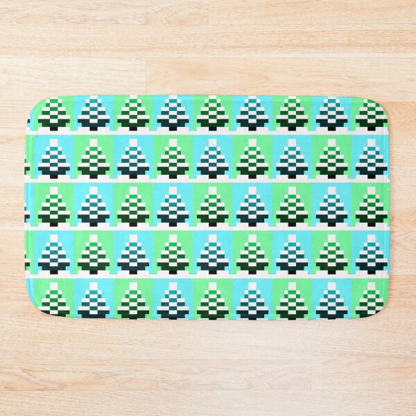 Item preview, Little Snowy Pixel Firs designed and sold by rin3d .
