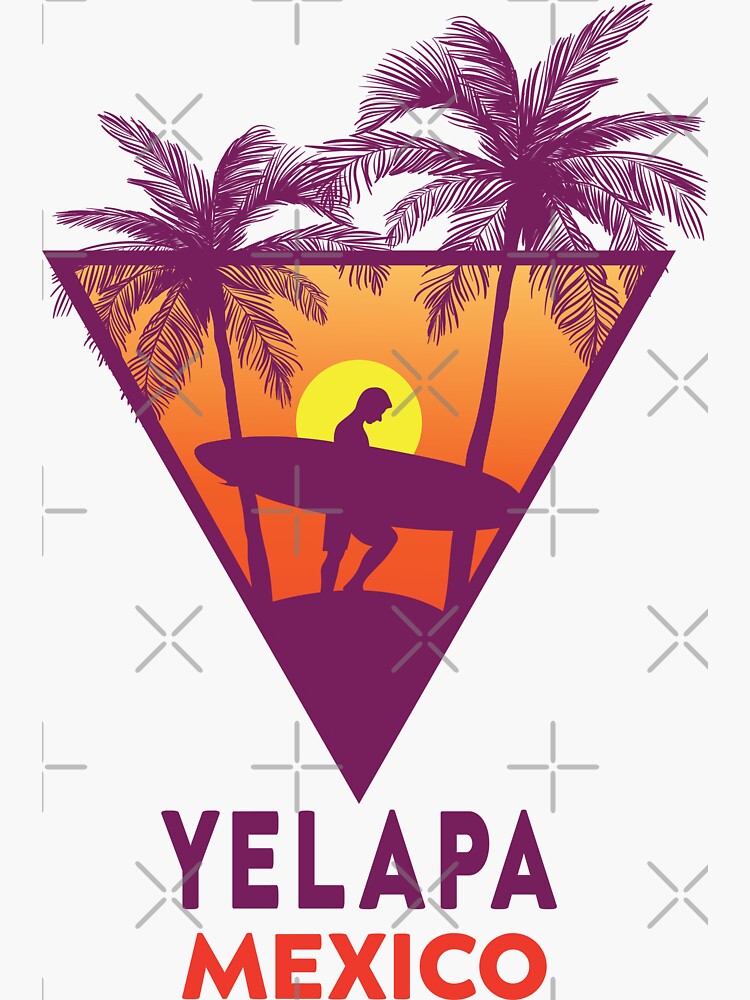 "Retro Yelapa Mexico " Sticker for Sale by bougieFire Redbubble