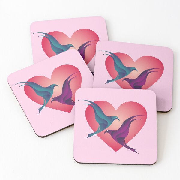 Item preview, Infinity Love - A symbol combines with heart and valentine birds to show your infinity love(pink) designed and sold by Delandor.