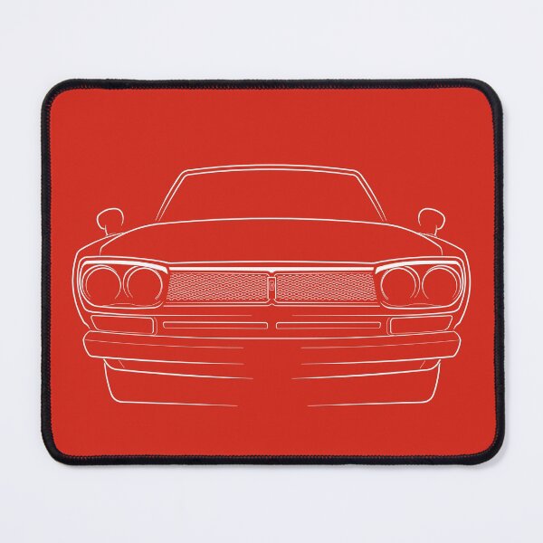 Item preview, 1972 Nissan Skyline KPGC10 - front stencil, white designed and sold by mal-photography.