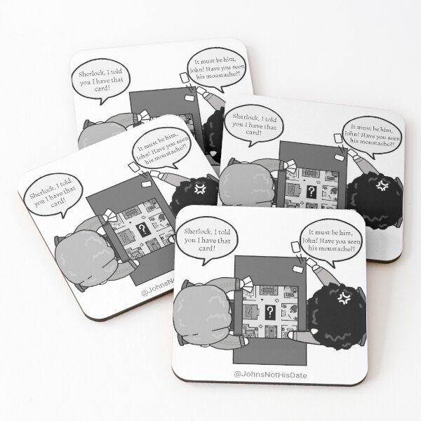 Item preview, Johnlock playing Cluedo designed and sold by TheGoldWreath.
