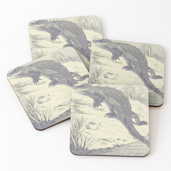 Item preview, Mischievous Alligator Vintage Illustration  designed and sold by bookishneighbor.