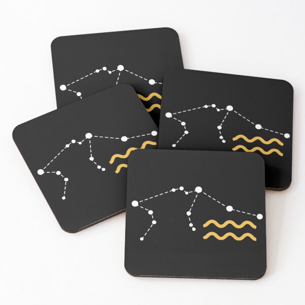 Item preview, Aquarius Sign with Constellation (White) designed and sold by Arianna Khalil.