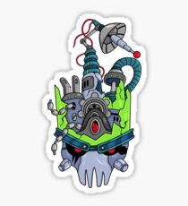 Damaged Nefarious Sticker Sticker