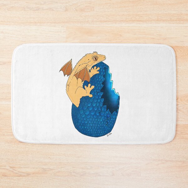 Item preview, Crested Gecko Dragon with Blue Egg - White designed and sold by EcoElsa.