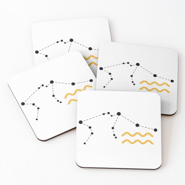 Item preview, Aquarius Sign with Constellation (Black) designed and sold by Arianna Khalil.