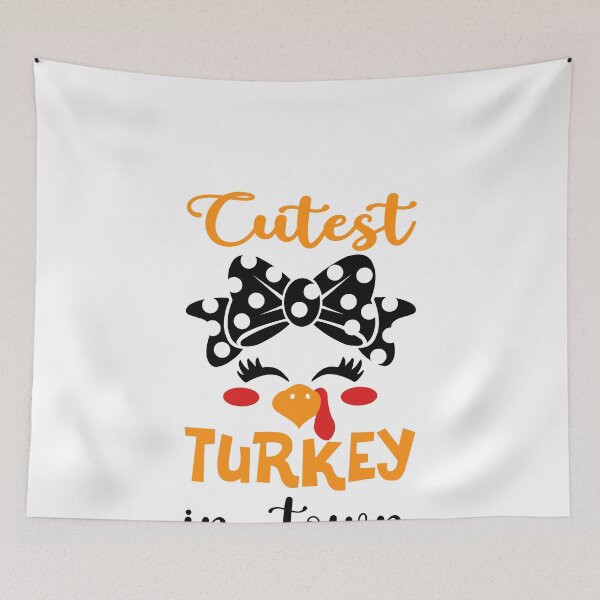 Item preview, Funny thanksgiving day Boys Kids Girl Cutest Turkey In Town designed and sold by ACHRAF877.