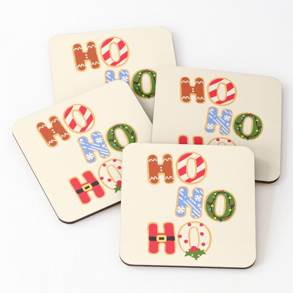 Aperçu de l'œuvre Pull laid de vacances | Biscuit au pain d'épice - HO HO HO Biscuits aux lettres de Noël - Sticker créée et vendue par Nossikko.