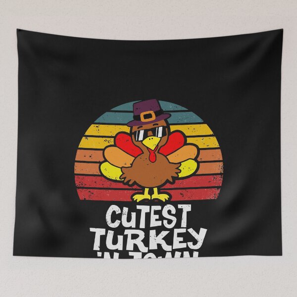 Item preview, Funny thanksgiving day Boys Kids Girl Cutest Turkey In Town designed and sold by ACHRAF877.
