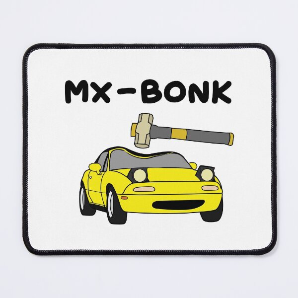 Item preview, MX-5 says BONK sunburst yellow designed and sold by Francesvief.