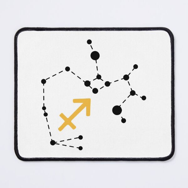 Item preview, Sagittarius Sign with Constellation (Black) designed and sold by Arianna Khalil.