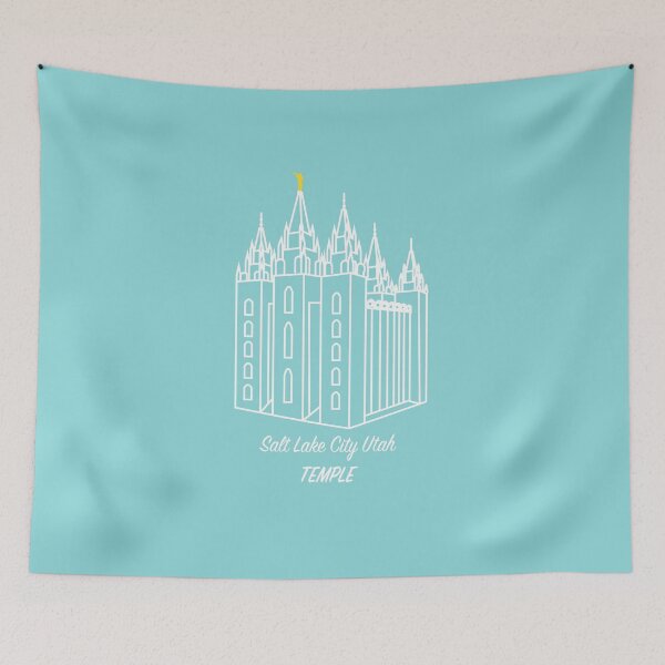 Item preview, Salt Lake City Temple with words designed and sold by Redneck Designs.