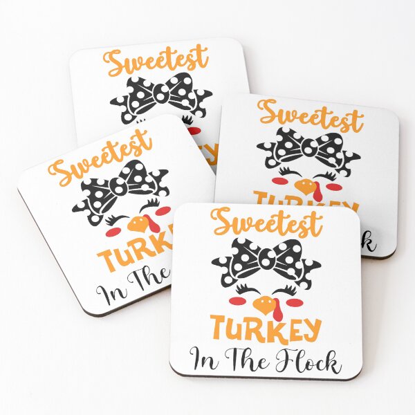 Item preview, Kids Sweetest Turkey In The Flock Toddler Girl Thanksgiving designed and sold by ACHRAF877.