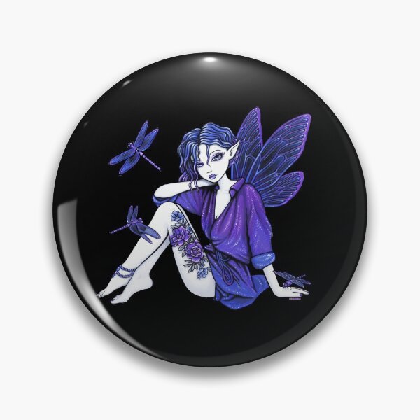 Item preview, Cassie Purple Blue Dragonfly Fairy designed and sold by Myka Jelina.