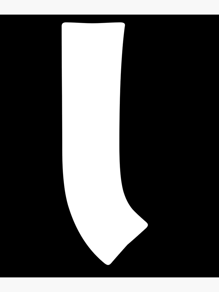 "Backwards Letter J" Poster for Sale by WellMerch Redbubble