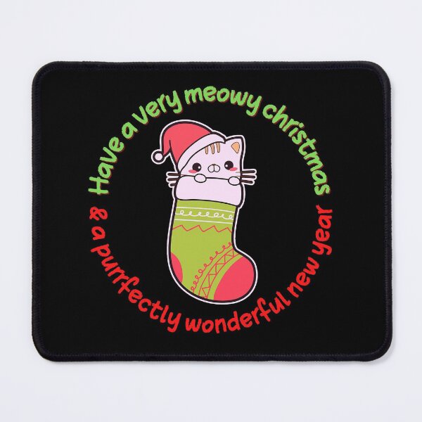 Item preview, Have a very meowy Christmas and a purrfectly wonderful New Year designed and sold by Scribblehound.