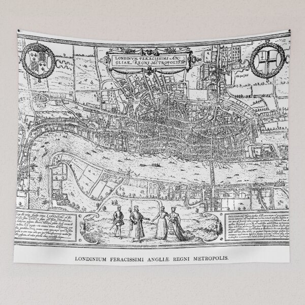 Item preview, Map of Tudor London I designed and sold by Pixelchicken.