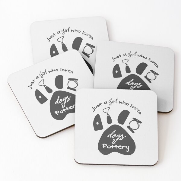 Item preview, A girl who loves dogs and pottery designed and sold by Teequeque.