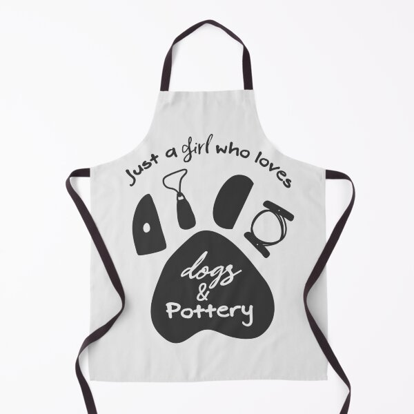 Item preview, A girl who loves dogs and pottery designed and sold by Teequeque.