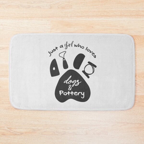 Item preview, A girl who loves dogs and pottery designed and sold by Teequeque.