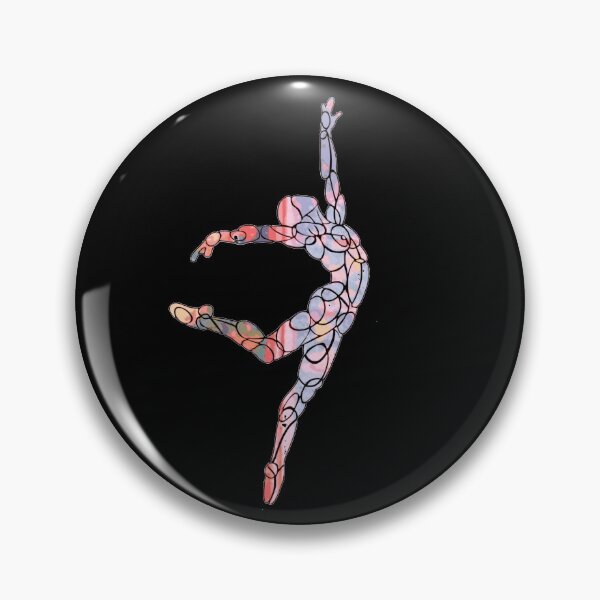 Item preview, Marbled Dancer No.15 * Jump, Colour Fill, Ballet Art, Gymnast designed and sold by danceink.