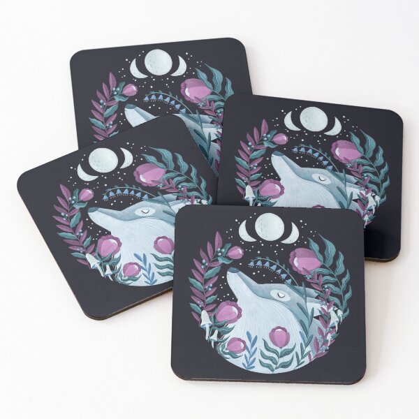 Item preview, Beautiful Wolf in Flowers designed and sold by AnnBelik.