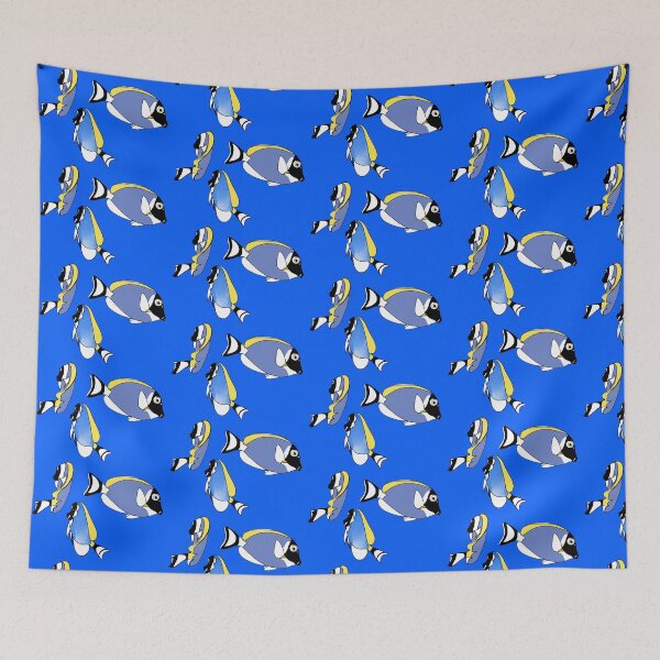 Item preview, School of Powder Blue Tangs designed and sold by Kim H Ritter.
