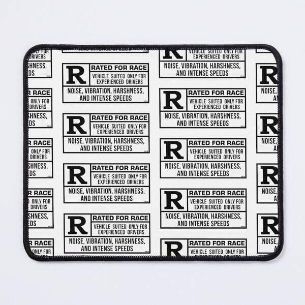 Item preview, Rated R For Race - White/Black designed and sold by TswizzleEG.