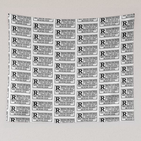 Item preview, Rated R For Race - White/Black designed and sold by TswizzleEG.