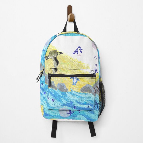 Item preview, Blue penguin beach designed and sold by NatureDesigned.