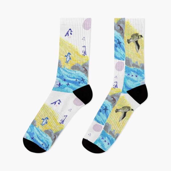 Item preview, Blue penguin beach designed and sold by NatureDesigned.