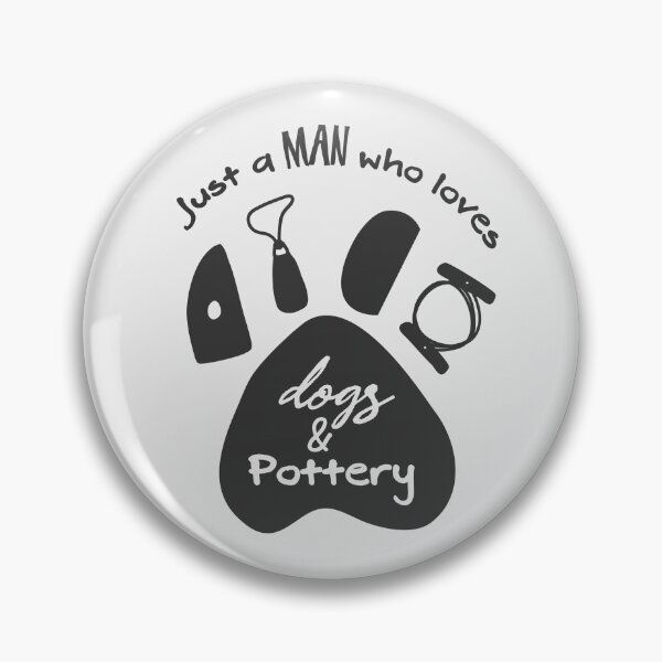 Item preview, Man who likes dogs and pottery designed and sold by Teequeque.