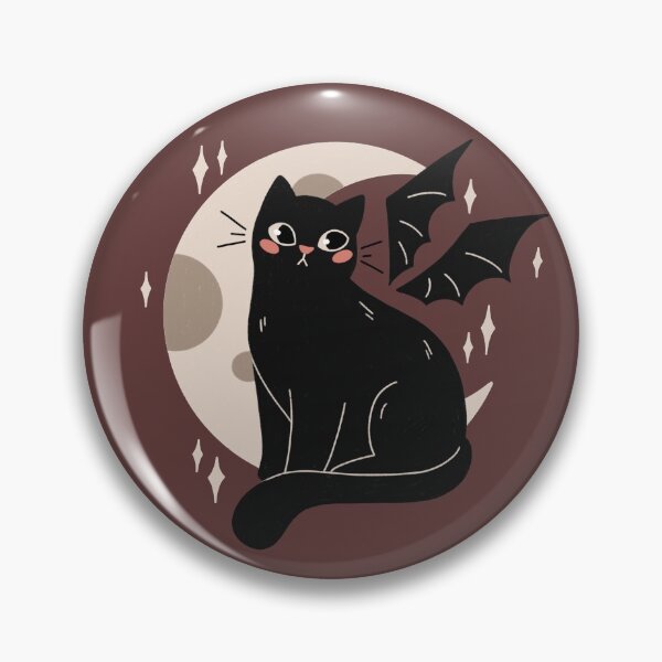 Item preview, Black Cat with Bat Wings designed and sold by annexart.
