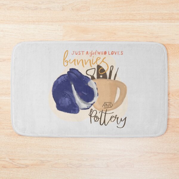 Item preview, A girl who loves bunnies and pottery designed and sold by Teequeque.