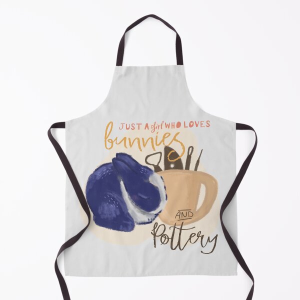 Item preview, A girl who loves bunnies and pottery designed and sold by Teequeque.