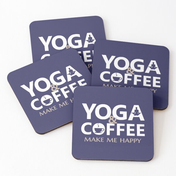 Item preview,  Coffee and yoga make me happy - Coffee and yoga lovers designed and sold by Alice-Elgawi.