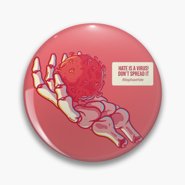 Item preview, Stop AAPI Hate Asian Lives Matter Hate Is A Virus designed and sold by StickerbashCo.