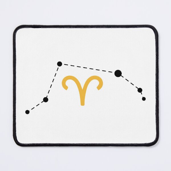 Item preview, Aries Zodiac Sign with Constellation (Black) designed and sold by Arianna Khalil.