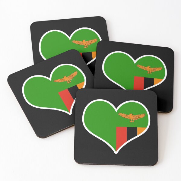Item preview, Zambia Flag Heart designed and sold by PKHalford.