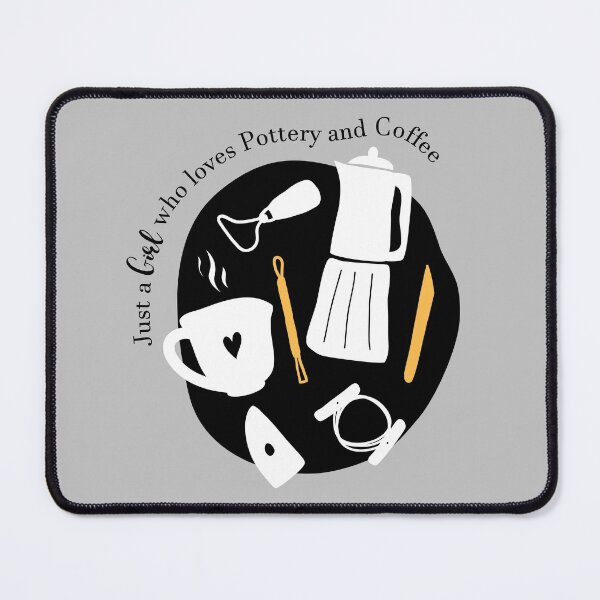 Item preview, A girl who loves coffee and pottery designed and sold by Teequeque.