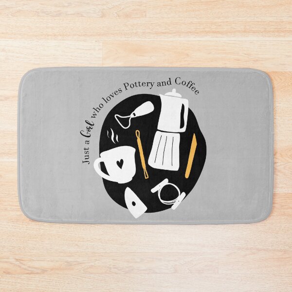 Item preview, A girl who loves coffee and pottery designed and sold by Teequeque.