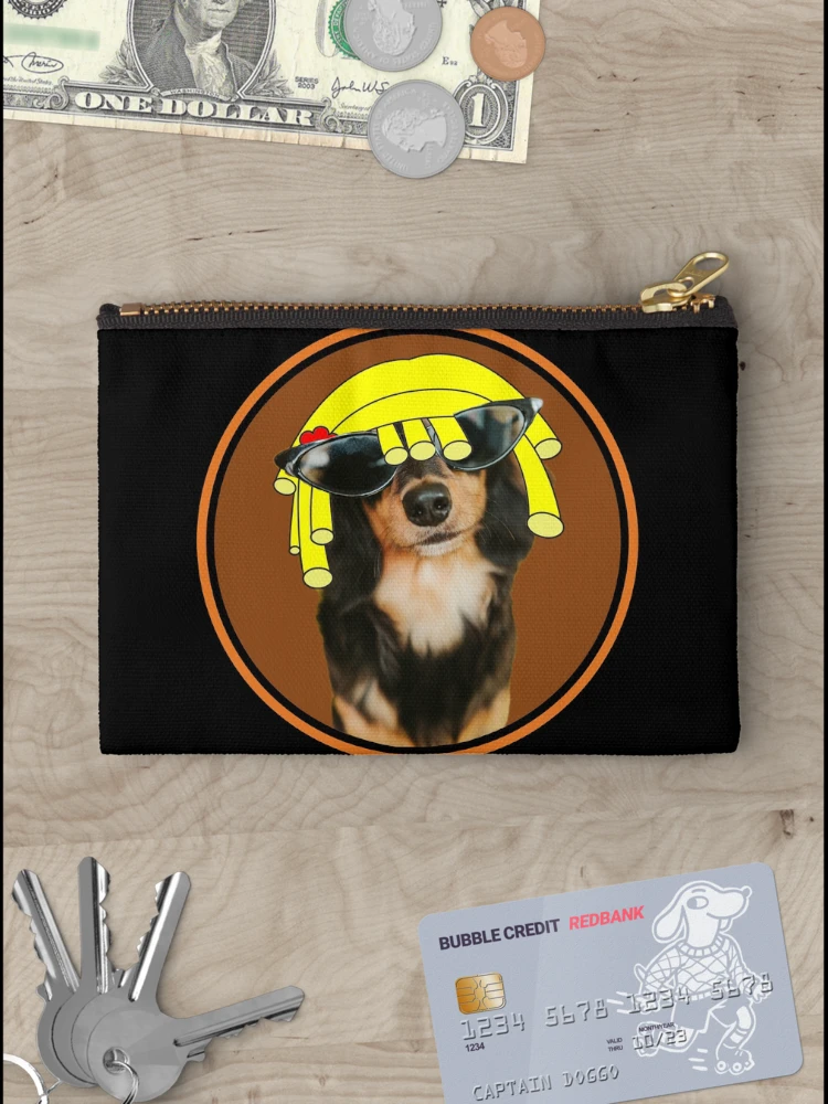 Thumbnail 3 of 4, Zipper Pouch, Dogs In Wigs designed and sold by RomeoSketches.