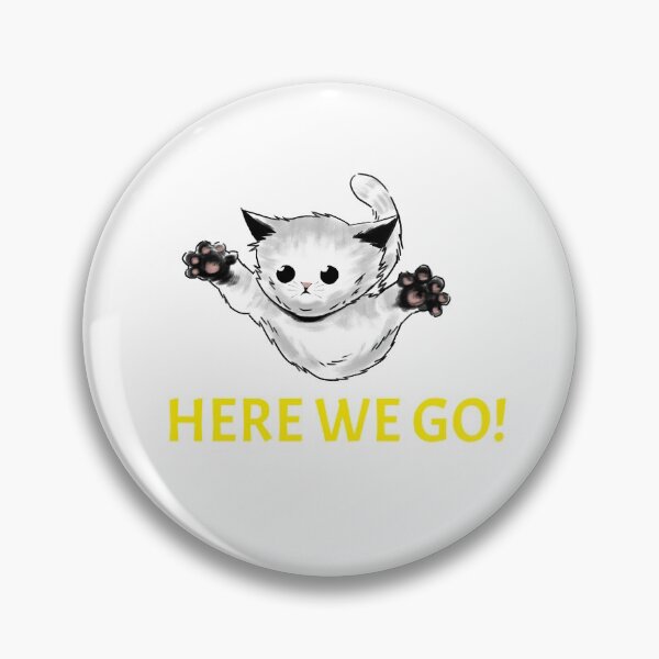 Item preview, Here We Go Cute Cat designed and sold by HelloLoriDesign.
