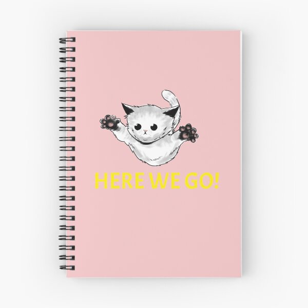 Item preview, Here We Go Cute Cat designed and sold by HelloLoriDesign.