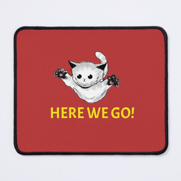 Item preview, Here We Go Cute Cat designed and sold by HelloLoriDesign.