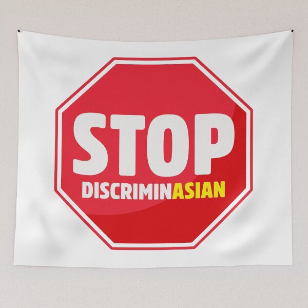 Item preview, Stop Asian American Discrimination Stand Up For Asians designed and sold by StickerbashCo.